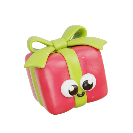 Christmas Gift Box  3D Icon