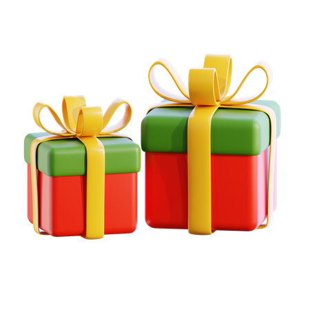 Christmas Gift Box  3D Icon