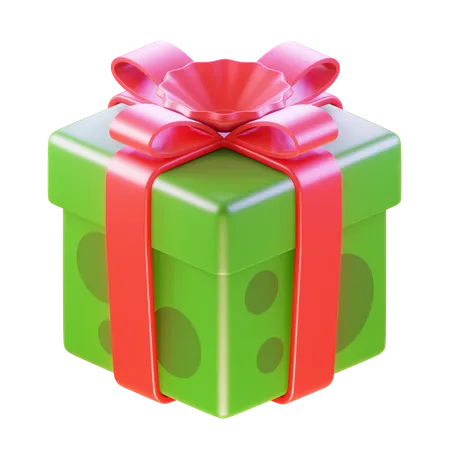 Christmas Gift Box  3D Icon