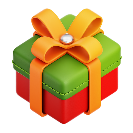 Christmas Gift Box  3D Icon