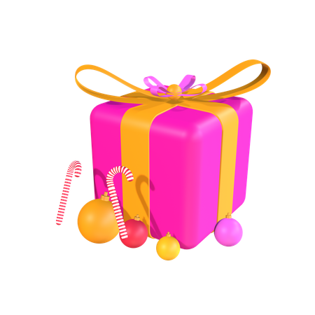 Christmas Gift Box  3D Icon