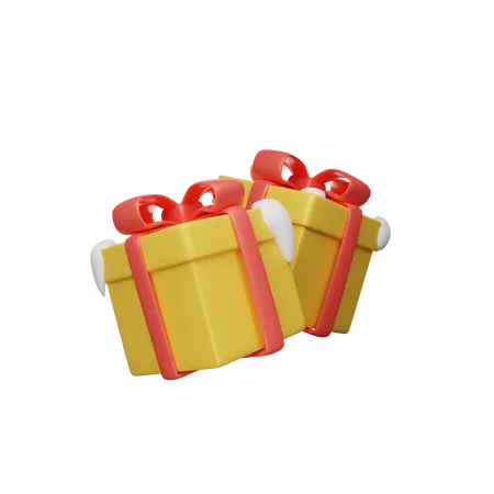 Christmas Gift Box  3D Icon