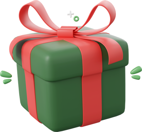 Christmas Gift Box  3D Icon