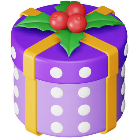 Christmas Gift Box  3D Icon