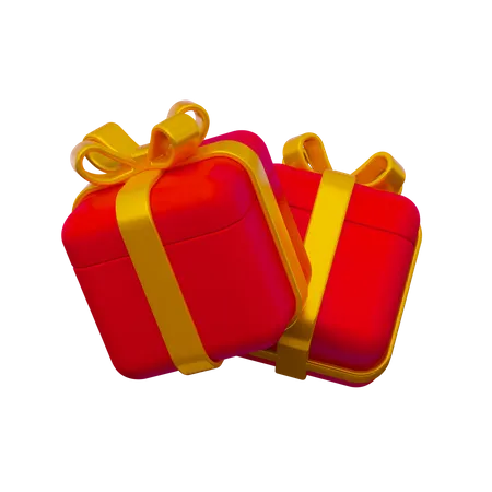 Christmas gift box  3D Icon