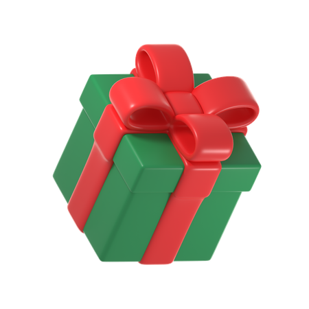 Christmas Gift Box  3D Icon