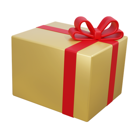 Christmas Gift Box  3D Icon
