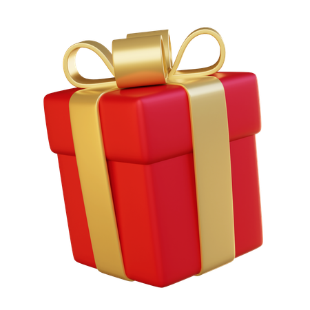 Christmas Gift Box  3D Icon