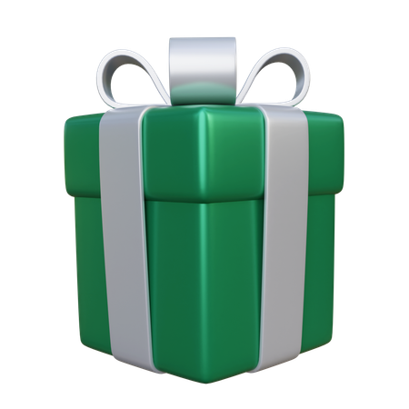Christmas Gift Box  3D Icon