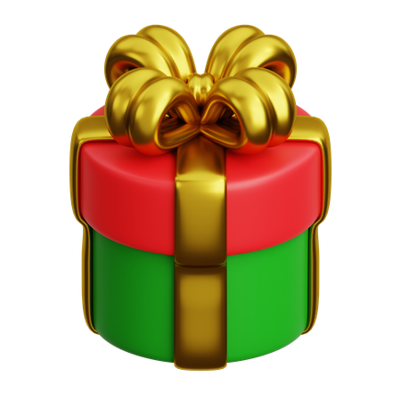 Christmas Gift Box 4  3D Icon