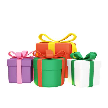Christmas Gift Box 3D Illustration