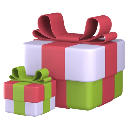 Christmas Gift Box  3D Illustration