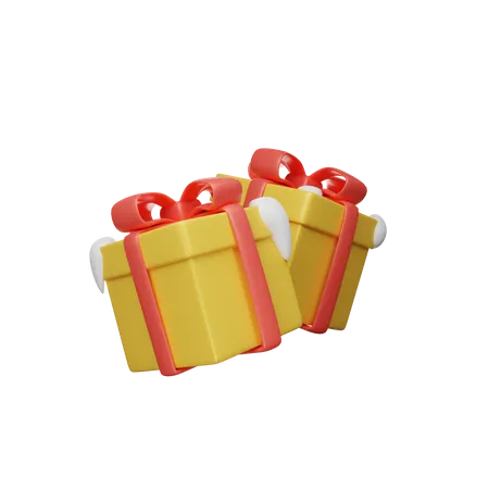 3 D Rendering Christmas Gift Box Illustration Object 3D Icon