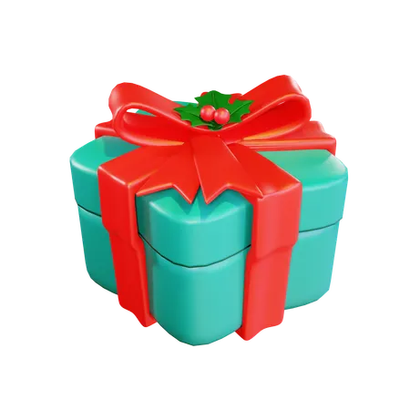 Christmas Gift Box Present 3D Icon