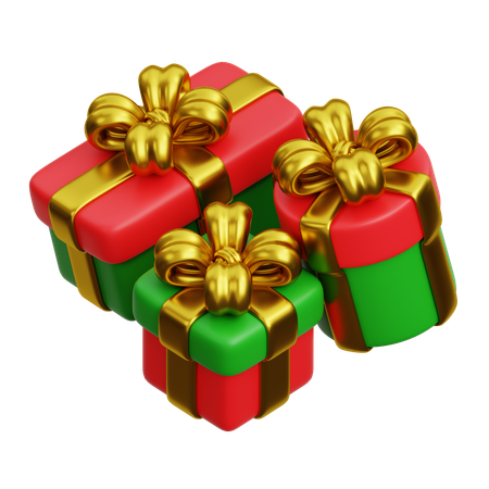 Christmas Gift Box's  3D Icon