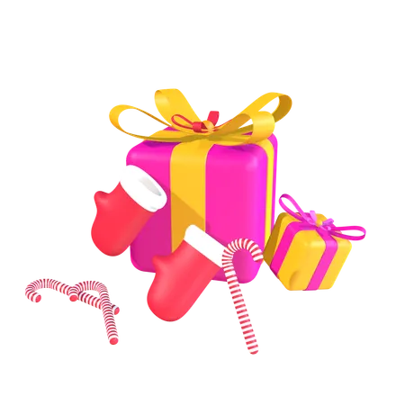 Christmas Gifts  3D Icon