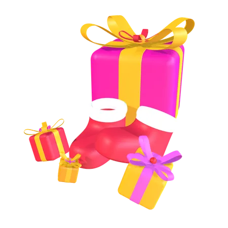 Christmas Gifts  3D Icon