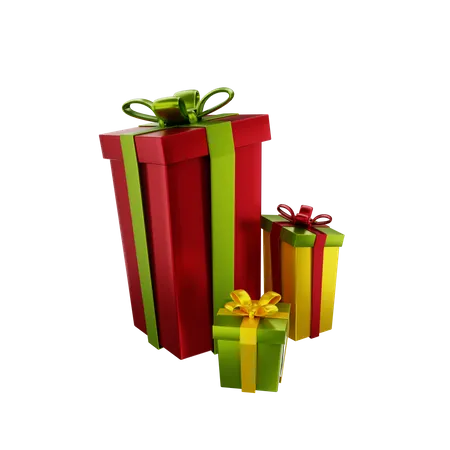 Christmas gifts  3D Illustration