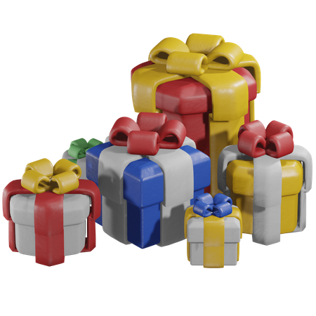 Christmas Gifts 3D Icon