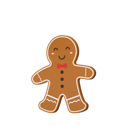 Christmas Gingerbread 3D Illustration