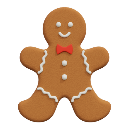 Christmas Gingerbread cookie  3D Icon