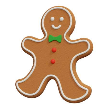 Christmas Gingerbread cookie  3D Icon