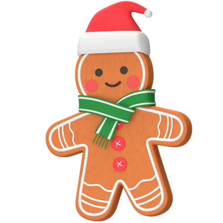 Christmas Gingerman  3D Icon