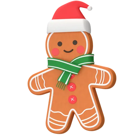 Christmas Gingerman 3 D Icon 3D Icon