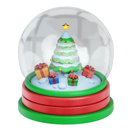 クリスマス グローブ  3D Icon