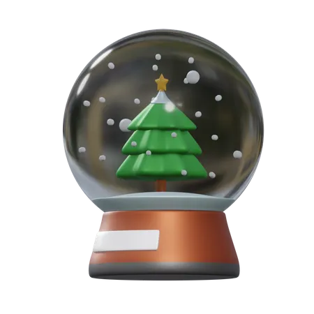 Christmas Globe  3D Illustration