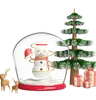 Christmas globe for reindeer as christmas present