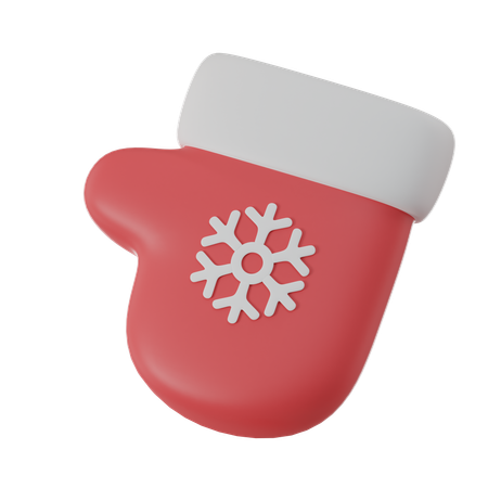 Christmas Glove  3D Icon