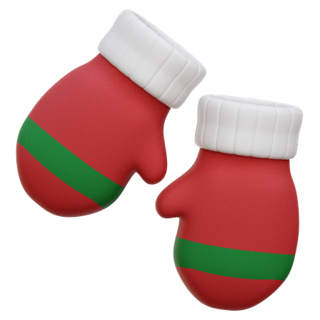 Christmas Glove  3D Icon