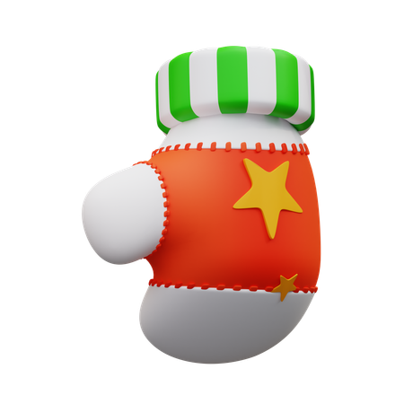 Christmas Glove  3D Icon