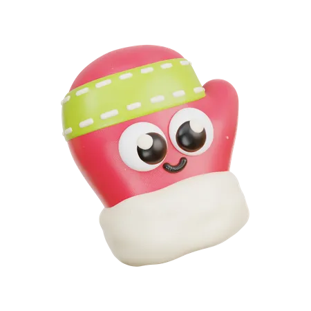 Christmas Glove  3D Icon