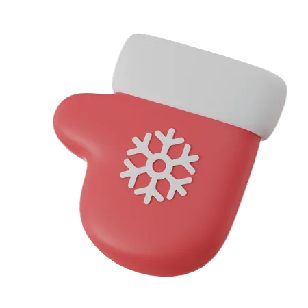 Christmas Glove  3D Icon