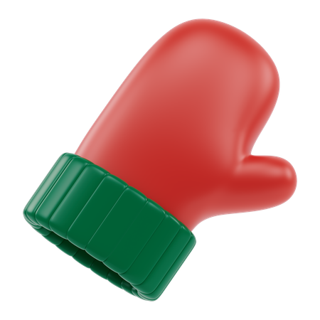 Christmas Glove  3D Icon