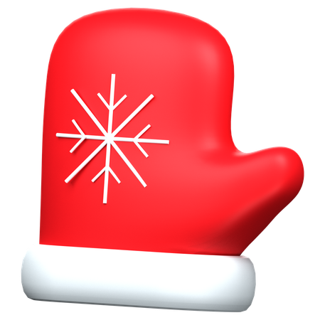 Christmas Glove  3D Icon