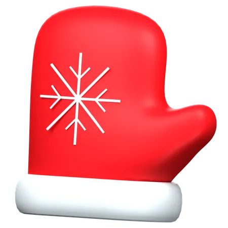 Christmas Glove  3D Icon