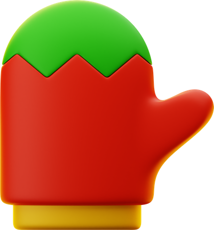 Christmas Glove  3D Icon