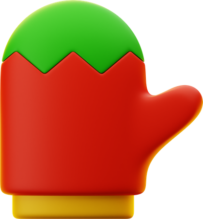 Christmas Glove 3D Icon