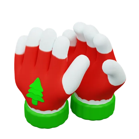 3 D Illustration Of Christmas Glove Ornament 3D Icon