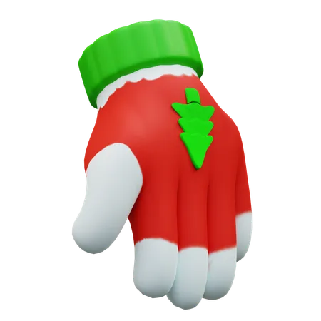 3 D Illustration Of Christmas Gloves 3D Icon