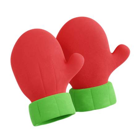 Christmas Gloves  3D Icon