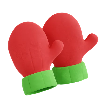 Christmas Gloves  3D Icon