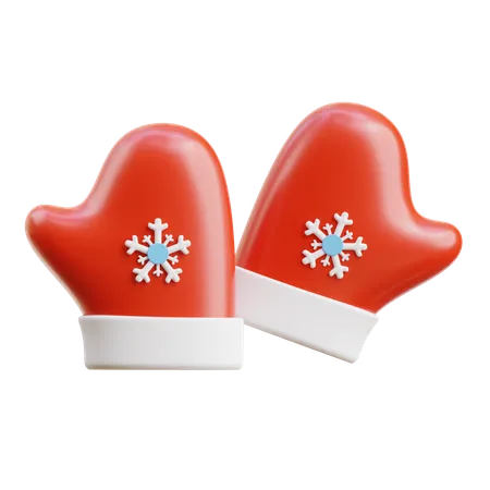 Christmas gloves  3D Icon