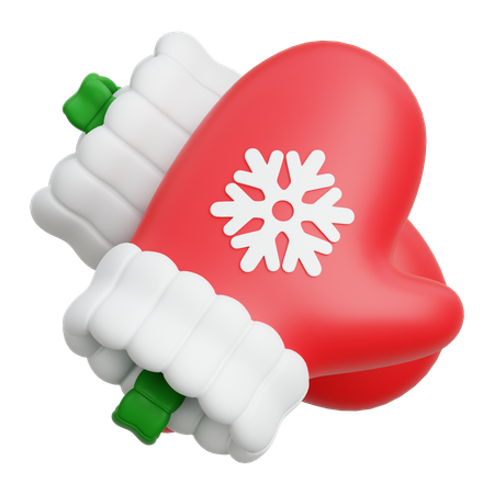 Christmas Gloves  3D Icon