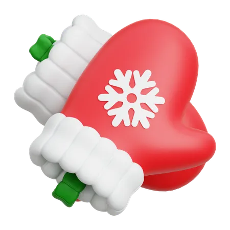 Christmas Gloves  3D Icon