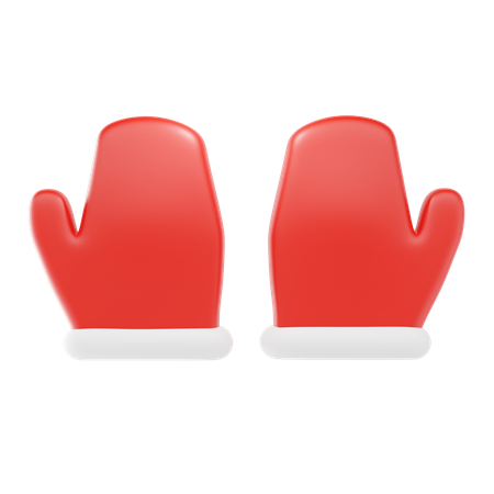 Christmas Gloves  3D Icon