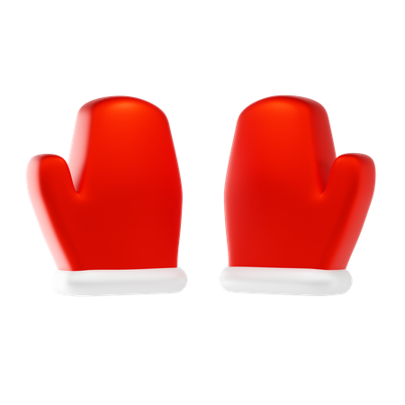 Christmas Gloves  3D Icon